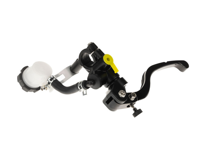 Grip set brake lever brake pump black universal left/right with separate oil reservoir product
